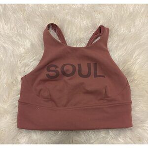 Lululemon Wunder Train Long-Line Brier Rose Bra Size 6‎ Athleisure